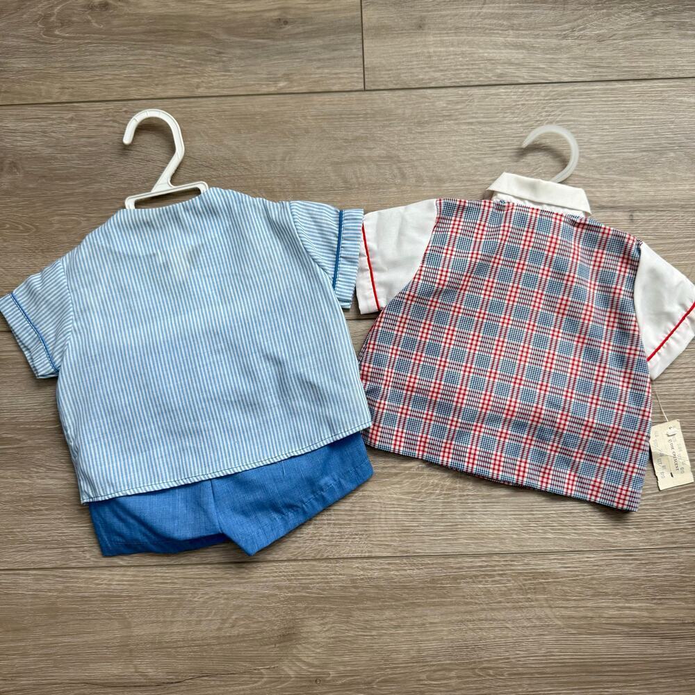 Vintage Cradle Togs shirt Vtg cotton candy little slugger outfit size 6months - Picture 5 of 7